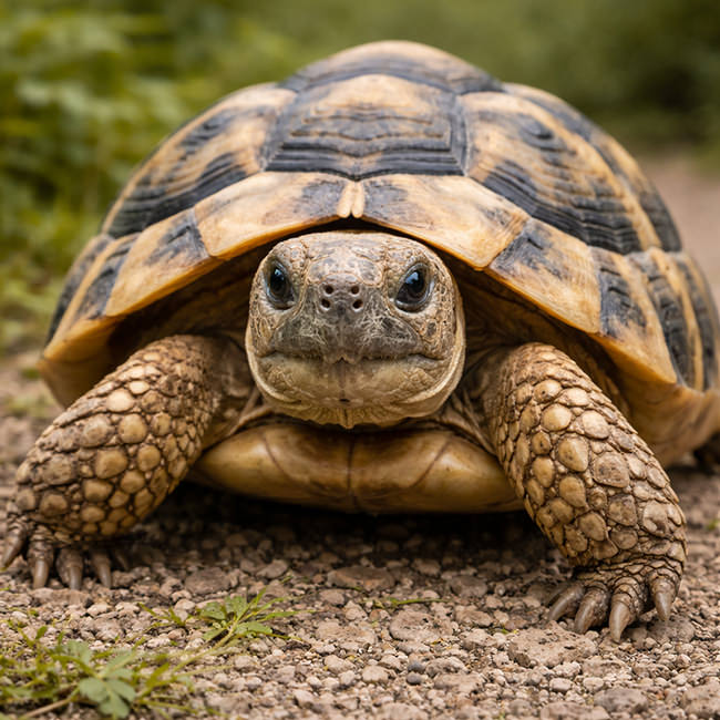 Tierpark Bad Pyrmont – Ausflugsziel für die ganze Familie - Bild Europäische Schildkröte