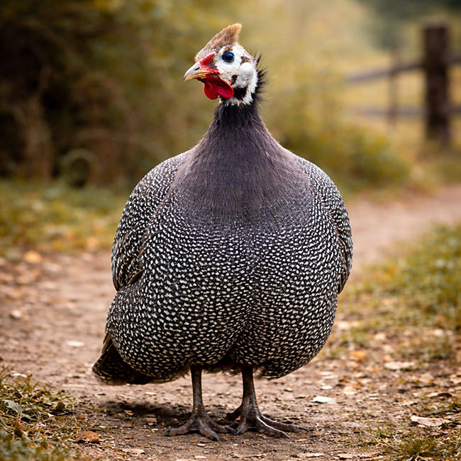 Tierpark Bad Pyrmont – Ausflugsziel für die ganze Familie - Bild Helmperlhuhn
