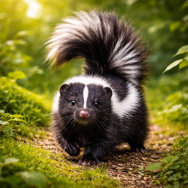 Tierpark Bad Pyrmont – Ausflugsziel für die ganze Familie - Bild Streifenskunk